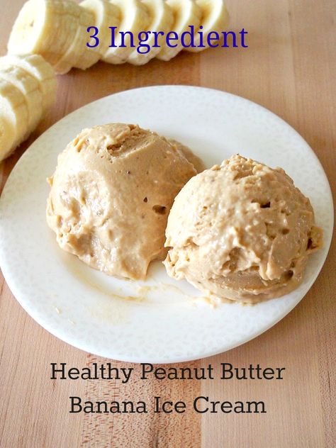 Healthy Peanut Butter Banana Ice Cream: I used 2 frozen sliced bananas 1tbs PB 1tbs pb2 ... Blend in food processor ... New favorite dessert!! Peanut Butter Banana Ice Cream, Pb2 Recipes, Butter Ice Cream, Peanut Butter Ice Cream, Frozen Bananas, Healthy Ice Cream, Ice Cream Pies, Banana Ice Cream, Healthy Peanut Butter