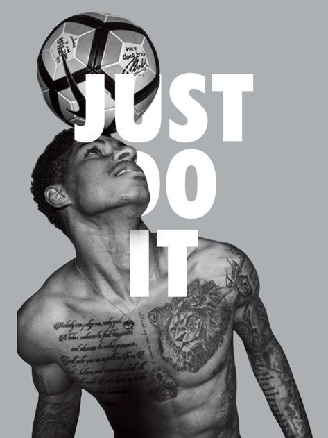 Just Do It Poster, Just Do It Wallpapers, Nike Poster, It Poster, Soccer Art, Soccer Poster, Marcus Rashford, Graphic Poster Art, Nike Soccer