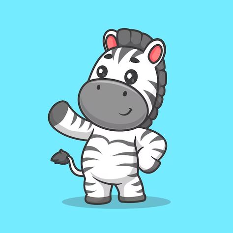 Catalyststuff | Freepik Zebra Vector, Zebra Cartoon, Hand Cartoon, Nature Icon, Waving Hand, Vector Icons Illustration, Animal Nature, Zebras, Icon Illustration