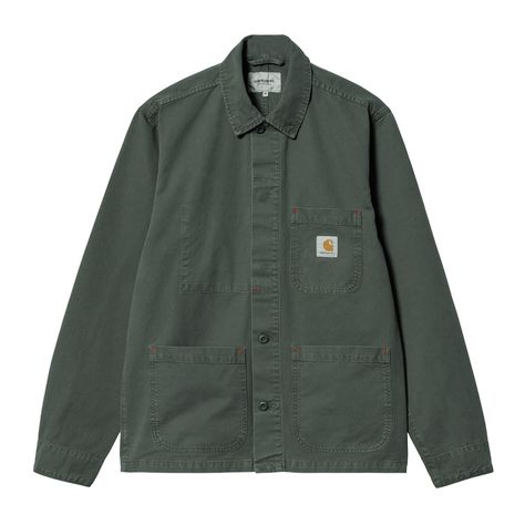 Carhartt Long Sleeve, Carhartt Mens, Dye Shirt, Organic Cotton Fabric, Carhartt Wip, Welt Pockets, Shirt Jacket, Denim Button Up, Mens Long Sleeve