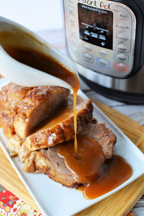 Instant Pot rump roast with gravy turns out moist and fork tender every time. So flavorful with every bite easily made in a Ninja Foodi too. #rumproast #instantpotrumproast Instant Pot Rump Roast, Cooking A Rump Roast, Cake Mix Whoopie Pies, Roast With Gravy, Beef Rump Roast, Rump Roast, Spaghetti With Ground Beef, Beef Rump, Gravy Packet