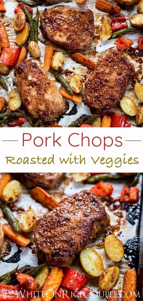 Juicy Baked Pork Chops, Oven Roasted Pork Chops, Baked Bbq Pork Chops, Best Baked Pork Chops, Best Pork Chops, Recipe With Vegetables, Pork Chop Dishes, Roast Pork Chops, Best Pork Chop Recipe