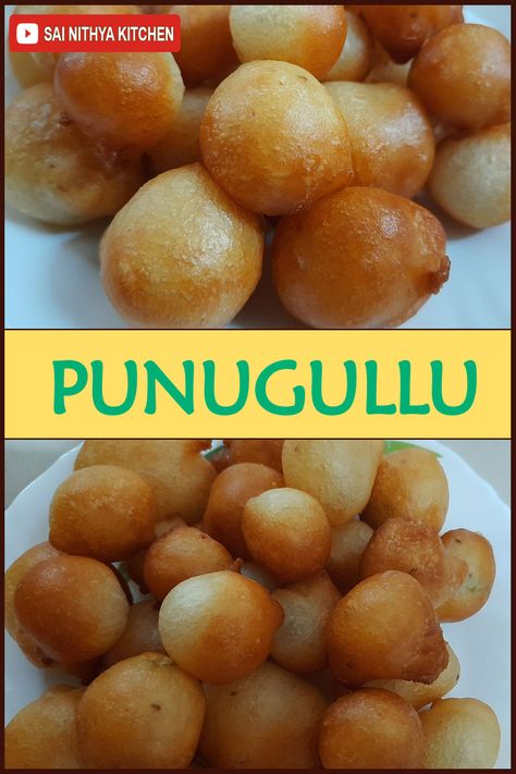 Punugulu or punukkulu is a common street food in the Andhra Pradesh & Tamilnadu beaches. It is consumed as popular evening snack with a cup of masala chai or with a filter coffee. These are crispy deep fried popular snack that are eaten with a spicy chutney. These are similar to goli baje and mysore bonda but made with lentil batter. Please do like the video and share your feedback about the recipe in the comments below. Please do subscribe this channel for more recipes. Punugulu Recipe, Mysore Bonda, Spicy Chutney, Indian Cooking Recipes, Popular Snacks, Masala Chai, Evening Snacks, Filter Coffee, Hotel Style