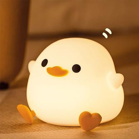 Cute Lights For Bedroom, Cute Lights, Seoul National University, Yellow Duckling, Kawaii Party, Bedside Table Decor, Game Setup, Cute Night Lights, Dorm Stuff