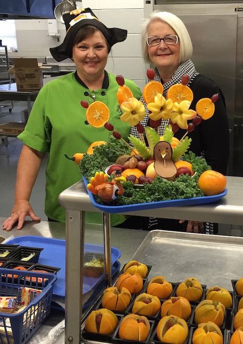 School Cafeteria Decorations, Thanksgiving School, School Nutrition, Home Meals, School Cafeteria, Food Insecurity, Lunch Room, Food Carving, School Food