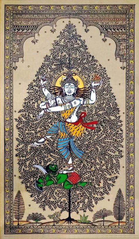 Mandir Painting, Lord Sketch, Patta Painting, Gonda Art, Patachitra Art, Tattoo Ram, Patachitra Paintings, Art Painting Diy, Hindu Cosmos