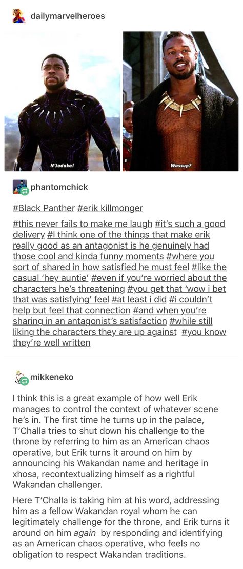 Black Panther Tumblr, T Challa, Wakanda Forever, Dc Memes, Dc Movies, Avengers Memes, Marvel Stuff, Marvel Jokes, Oddly Satisfying