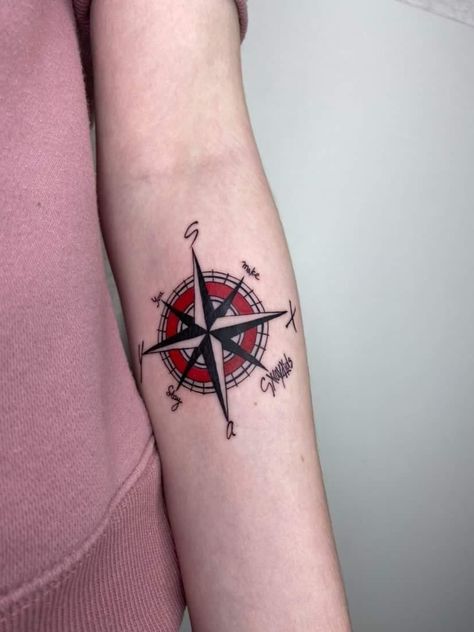 You make StrayKids Stay Skz Compass Tattoo, Stray Kids Compass Tattoo, Compass Tattoo Design, Tattoo Idea, Compass Tattoo, Deathly Hallows Tattoo, Baby Photos, Compass, Triangle Tattoo