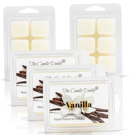 PRICES MAY VARY. Great Deal! 5-Pack of 2oz/6 Cube Wax Melts - 30 Total Cubes and 10 Total Ounces!! The Candle Daddy has perfected the amazingly soothing aroma of Vanilla and wants to share it with you. A Great Gift for Any Occasion - New Home, Encouragement, Thank You, Appreciation, Miss You, Thinking of You, Birthday, Graduation, Anniversary, I Love You all make great occasions to gift a great melt! Great for Stress Relief - Use our strongly scented wax melts in any wax burner melter that you h Owl Candle Holder, Ivory Candles, Wax Cubes, Scented Wax Cubes, Home Fragrance Accessories, Oil Warmer, Vanilla Scent, Wax Burner, Blue Candles