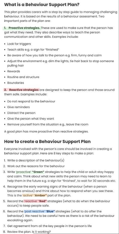 Behavior Support Plan, Behavior Supports, Challenging Behaviors, Step Guide, Assessment, Education, How To Plan