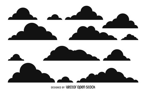 Cloud silhouette pattern Cloud Silhouette, Peach Hibiscus, Pink Floyd Art, Cherry Pattern, Cloud Vector, Shirt Design Inspiration, Elements Of Design, Art Trends, Wallpapers Backgrounds