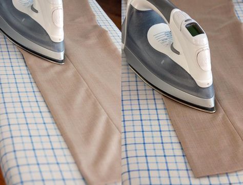 I have been doing it wrong. Seriously never thought to pull the pocket linings out. How To Iron Pants, Ironing Hacks, Laundry Stuff, Housekeeping Ideas, Iron Pants, Ironing Clothes, Iron Clothes, Laundry Business, Class Activity