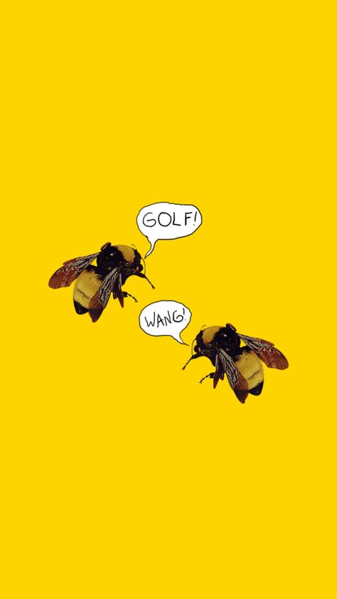 Tyler The Creator Bee Tattoo, Tyler The Creator Wallpaper Flower Boy, Golf Le Fleur Tattoo, Flower Boy Tyler The Creator Aesthetic, Golf Wang Tattoo, Yellow Tyler The Creator, Golf Wang Wallpapers, Flower Boy Bee, Wolf Tyler The Creator Wallpaper