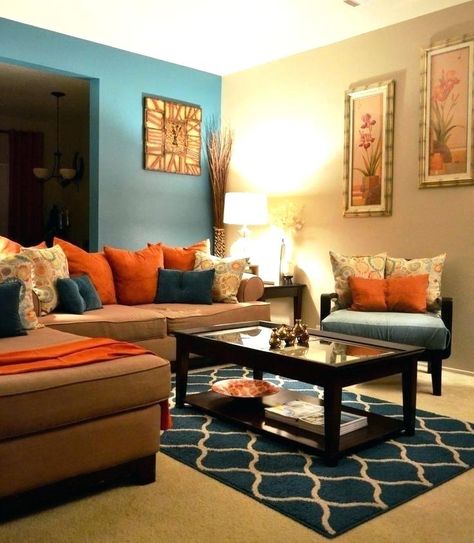 Teal Living Room, Burnt Orange Living Room, Teal Living Room Decor, Turquoise Living Room Decor, Living Room Turquoise, Living Room Brown, Brown Living Room Decor, Teal Living Rooms, Teal Decor