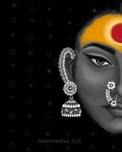 Devi Kali Maa Painting, Navratri Painting Ideas, Painting Goddess, Durga Ma, Goddess Kali, Durga Painting, 2022 Art, Shakti Goddess, Inspiration Painting