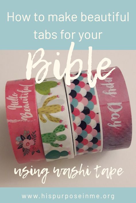 Bible Index Tabs Diy, Diy Book Tabs Ideas, How To Make Bible Tabs With Cricut, Washi Tape Bible Tabs Diy, Diy Bible Tabs Ideas Free Printable, Prayer Bible Tab Ideas, Journal Tabs Diy, Diy Tabs For Notebooks, How To Make Tabs For Journals