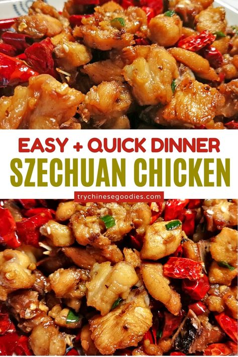 Scezhwan Chicken, Chicken Szechuan Recipes, Szchechuan Chicken Recipe, Szechuan Chicken Recipe, Chicken Vegetable Stir Fry, Schezwan Chicken, Takeout Recipes, Meal Prep For Work, Szechuan Chicken