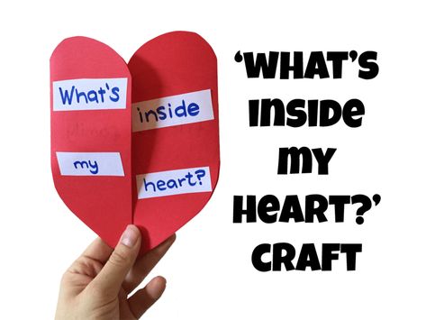 The 'What's Inside My Heart?' craft is a very simple craft that can help children to think about the types of people and things they care about most. The Lord Looks At The Heart Craft, Blessed Are The Pure In Heart Craft, Christian Love Crafts For Kids, Guard Your Heart Craft, I Have Hidden Your Word In My Heart Craft, Create In Me A Clean Heart Craft, God Looks At The Heart Craft, Hope Crafts For Kids, Clean Heart Craft