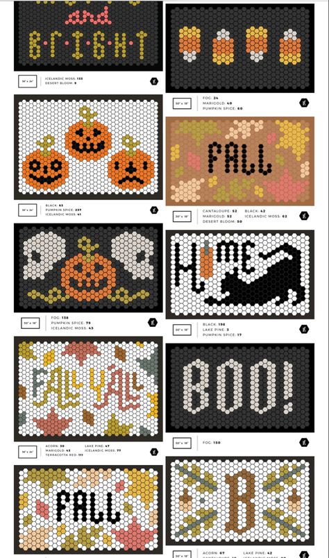 Letterfolk Halloween Mat, Fall Letterfolk Tile Mat, Letterfolk Tile Mat Ideas Halloween, Fall Tile Mat Designs, Letterfolk Tile Mat Ideas Fall, Letterfolk Tile Mat, Letterfolk Mat, Hexi Quilt, Bubble Wrap Art