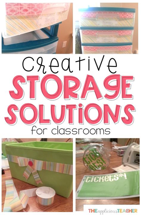 these creative storage solutions are perfect for classroom who lack built in storage! Includes step by step instructions on how to make them work in any classroom! Classroom Storage Ideas, Classroom Storage Solutions, Small Classroom, Classroom Organization Elementary, Organized Classroom, Primary Teacher, Back To School Special, Classroom Tips, Creative Storage Solutions