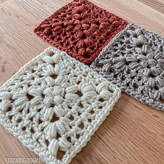 Ravelry: Designs by Jessica Underwood Making Blankets, Motifs Granny Square, Granny Square Projects, Square Crochet Pattern, Granny Square Crochet Patterns Free, Confection Au Crochet, Puff Stitch, Granny Squares Pattern, Square Crochet