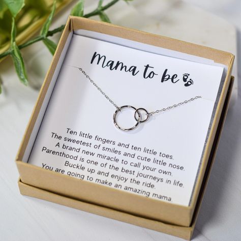 Give a meaningful gift to an expecting mama to be with our infinity circle necklace that symbolizes an unbreakable bond between two people. This unique and handcrafted necklace is made from 925 Sterling Silver and finished in Rhodium for a piece that will never tarnish and last forever like the bond between mother and baby. Mom To Be Gifts, Baby Shower Gift For Mom, Keepsake Ideas, First Time Mom, Encouragement Gifts, Future Mom, Infinity Necklace, Pregnancy Gifts, Baby Keepsake