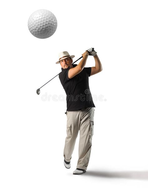 Golf. Player shooting a ball isolated , #sponsored, #Player, #Golf, #shooting, #isolated, #ball #ad Playing Golf, Golf Player, Play Golf, Social Media Business, Golf Ball, Stock Images Free, Stock Photography, Stock Images, Golf