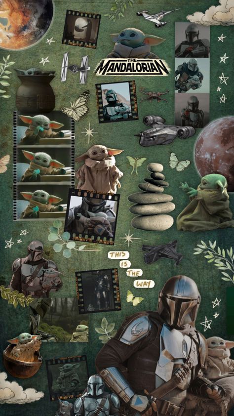 Green Star Wars Wallpaper, Star Wars Green Wallpaper, Starwars Aesthetic Wallpaper, Mandalorian Collage, The Mandalorian Wallpaper, Grogu Wallpaper, Mandalorian Aesthetic, Mandalorian Wallpaper, Film Nature