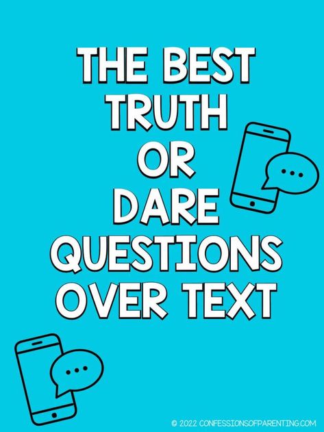 Discover 320 fun & intriguing Truth or Dare questions to keep your text conversations lively and entertaining! Games To Play While Texting, Dares For Teenagers Over Text, T Or D Questions Over Text, Best Dare Questions, Good Truths, Dare Questions Over Text, Truth Questions To Ask, Good Truth Questions, Texting Games To Play