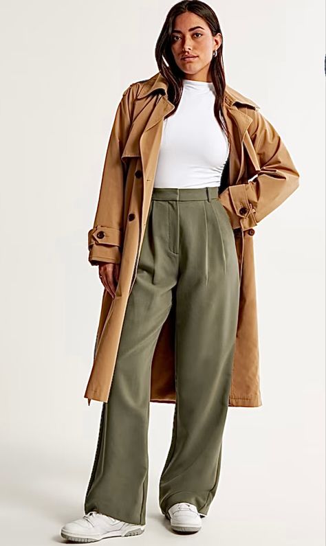 #fashion #fallfashion #womensclothing Abercrombie Sloane Pant, Abercrombie Sloane Pant Outfit, Ingenue Natural, Sloane Tailored Pant, Tailored Pants Women, Wardrobe Revamp, Slim Cardigan, Houndstooth Sweater, Oversized Flannel