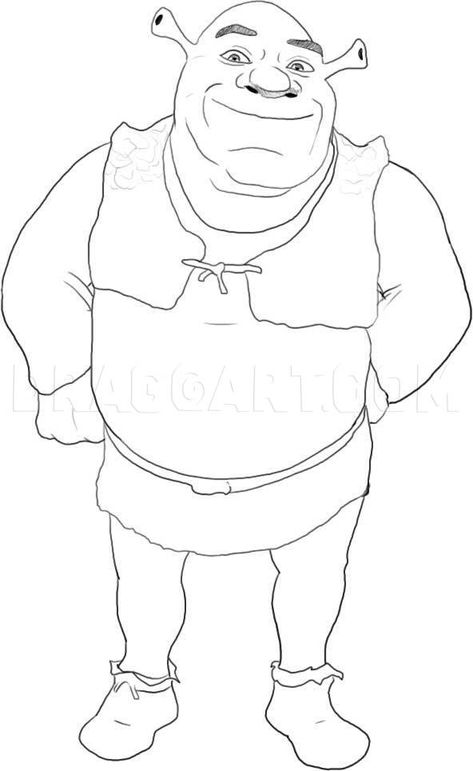 Shrek Drawing, Shrek Character, Disney Characters Christmas, Easy Disney Drawings, Superhero Coloring, Modern Graphic Art, Disney Cartoon Characters, Drawing Guide, Marvel Comics Wallpaper