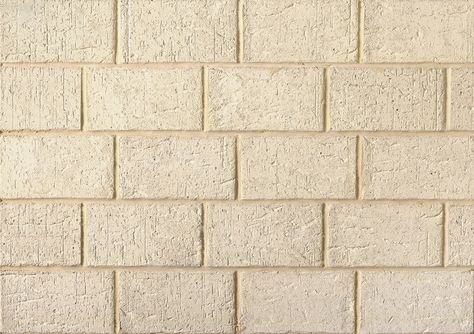 Trealla Limestone #creambrick #limestone Cream Brick House Exterior, Limestone Brick, Midland Brick, Terracotta Roof Tiles, Terracotta Roof, Stone Wall Cladding, Limestone Wall, Brick Exterior House, Kitchen Interior Design Decor