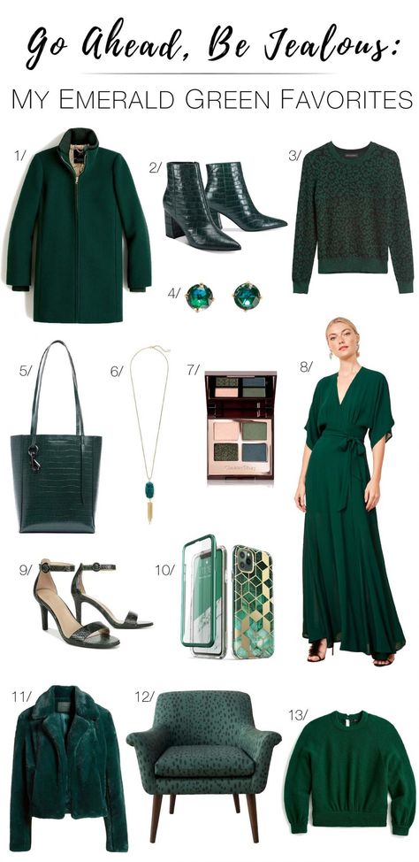 Emerald Green Casual Outfit, Emerald Green Color Palette Outfit, Emerald Green Outfit Casual, Emerald Clothes, Emerald Green Outfit Aesthetic, Emareld Green, Deep Green Outfit, Emerald Green Clothes, Emerald Green Outfits