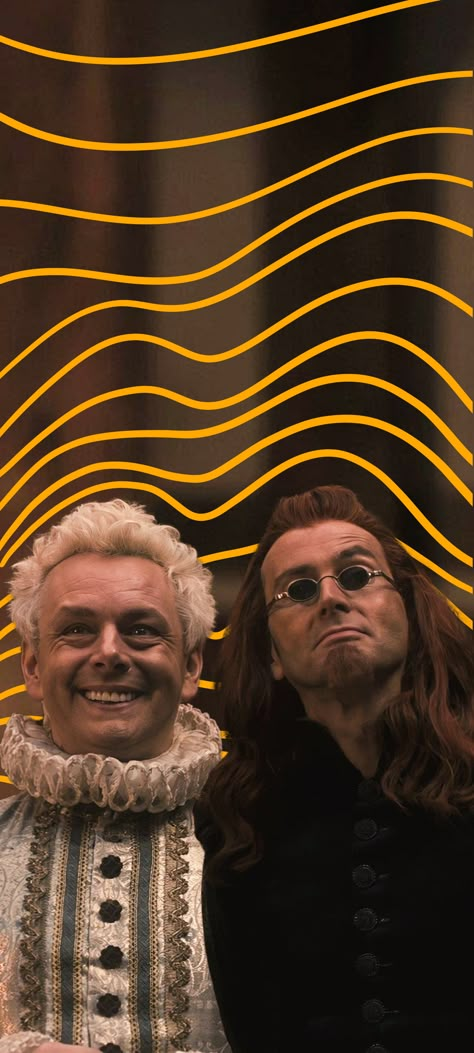 Ineffable Husbands Wallpaper, Crowley Wallpaper, Good Omens Wallpaper, Good Demon, Innefable Husbands, Almost Lover, David Tennant And Michael Sheen, We're A Team, David And Michael