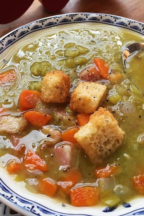 ~ Hearty Split Pea, Ham & Leek Soup ~ Split Pea Lentil Ham Soup, Easy Split Pea Soup With Ham, Spit Pea Soup With Ham, Andersens Split Pea Soup Recipe, Anderson's Split Pea Soup, Leek Soup, Pea Soup, Split Pea, Lentil Soup