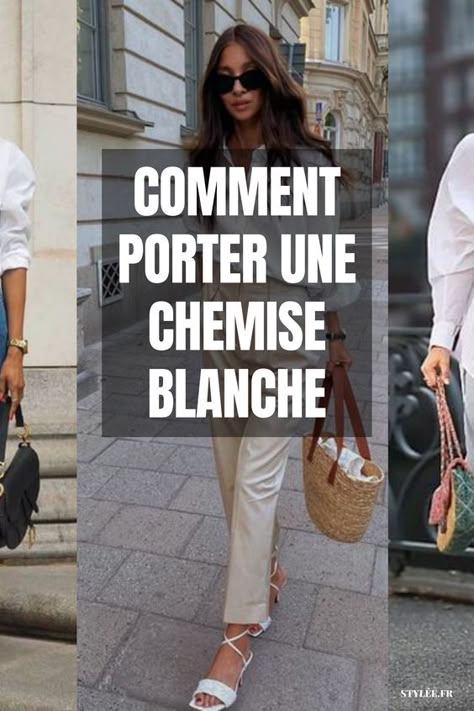 Chemise Blanche Outfit, Mode Style Anglais, White Shirt For Women, Skirts With Sneakers, Shirts For Women Stylish, Style Désinvolte Chic, White Shirt Outfits, Gaucho Pants, Outfit Tips