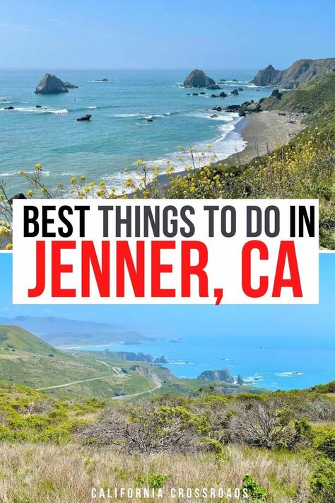 9 Joyful Things to Do in Jenner, CA - California Crossroads Goat Rock Beach, Cazadero California, Russian River California, Jenner California, Cali Vacation, Couple Trips, Pch Road Trip, Road Trip Stops, Sonoma Coast