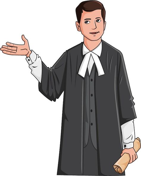 Lawyer with degree in hand vector illust... | Premium Vector #Freepik #vector #man-illustration #male-cartoon #cartoon-man #profession Lawyer Illustration Art, Lawyer Clipart, Lawyer Drawing, Lawyer Illustration, Lawyer Cartoon, Male Cartoon, Outline Pictures, Memory Drawing, Man Clipart