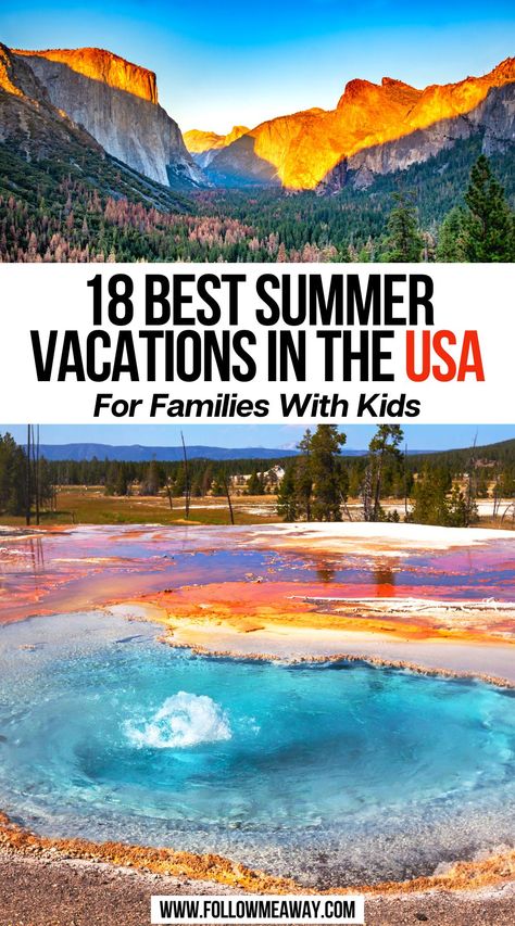 18 Best Summer Vacations in the USA [Popular Spots + Hidden Gems]