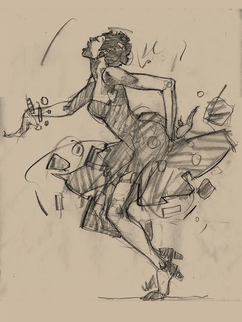 A set of preliminary drawings for a set of posters promoting the Harlem Swing Dance Society. Martin French, Dance Artwork, Dancing Drawings, Jazz Art, Music Illustration, Swing Dance, 인물 드로잉, Gesture Drawing, 캐릭터 드로잉