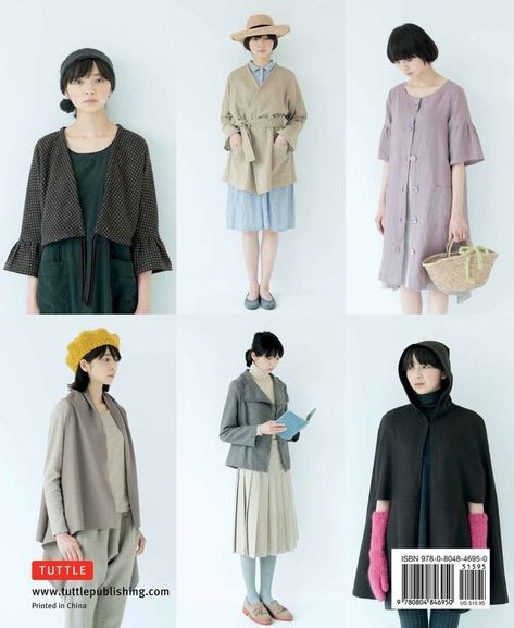 Stylish Wraps by Yoshiko Tsukiori Yoshiko Tsukiori, Japanese Sewing Patterns, Wrap Dress Pattern, Craft Books, Japanese Sewing, Aprons Patterns, Easy To Sew, Sewing Book, Medieval Clothing