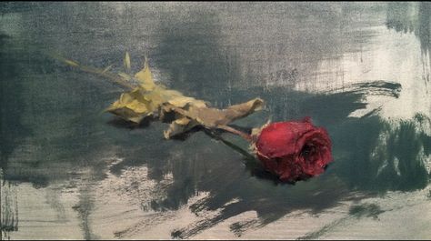 A Withered Rose, Oil on Paper. Withered Flowers Drawing, Withered Rose Drawing, Overgrown Roses, Rosé Header, Catherine Howard, Rose In Hand, Wilted Rose, Withered Rose, Landscaping With Roses