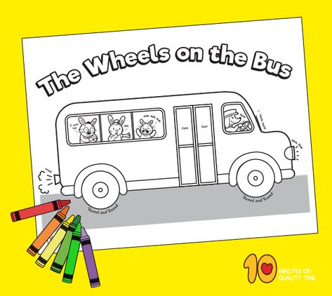 wheels on the bus coloring page Wheels On The Bus Craft, Bingo Dog Song, Bus Coloring Page, Pat A Cake, Bus Craft, Bingo Dog, Bus Engine, Bus Crafts, The Wheels On The Bus