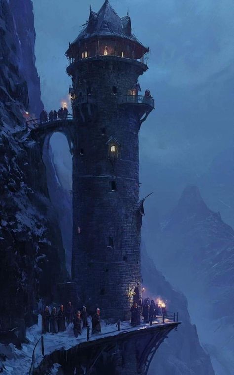 Worst Day Of My Life, Fantasy Environment, Fantasy Locations, Caring Person, Fantasy Town, Dark Castle, Fantasy Life, Castle Tower, Landscape Concept