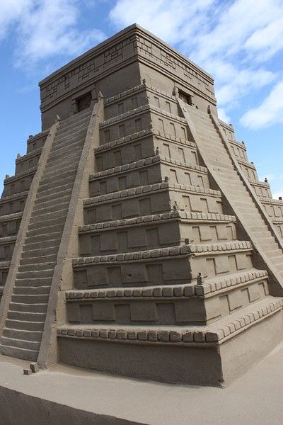 Mayan Pyramid - Weston Sand Sculpture Festival 2012 Cabo Travel, Sand Sculpture, Sand Castles, Ice Art, Snow Sculptures, Mayan Art, Sidewalk Art, Snow Art, Castle Art