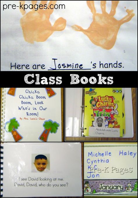 Have you ever made class books with your kids? There's nothing a child loves more than seeing his or her own picture in a book! Class books help create motivation to read and are great additions to... Class Books Kindergarten, Class Books Preschool, Create Motivation, Prek Literacy, Class Books, Homemade Books, Preschool Language, Preschool Teachers, Preschool Literacy