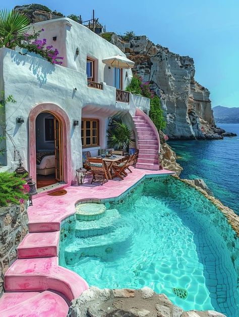 Ground Pool Ideas, Above Ground Pool Ideas, Water House, Dream Life House, Dream Beach Houses, Dream Beach, Dream House Rooms, Cute House, Dream Travel Destinations