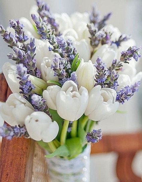 Tulips Arrangement, Tulip Wedding, Flower Vase Arrangements, Tulip Bouquet, Purple Tulips, White Tulips, Beautiful Flower Arrangements, Lavender Wedding, Birthday Flowers