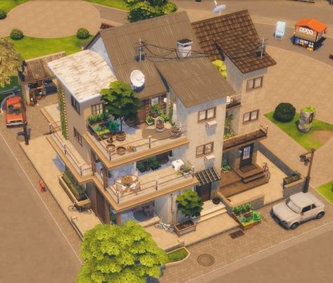 ChristinaMaria80 (taking it slow ☺️) auf X: „I'm really soooo looking forward to #TheSims4ForRent! The live stream yesterday was so promising 😍 Spending the weekend with my family and not being able to build I thought I'd share some more pics of my apartment build in Mt. Komorebi 🏮🏘️ #TheSims #TheSims4 #ShowUsYourBuilds https://t.co/D3OrPsl48m“ / X The Sims4, Sims Cc, Sims 4, Apartment, Building