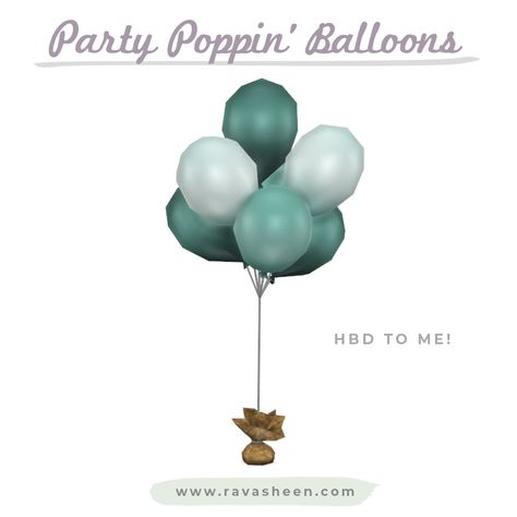 — Party Popping Balloons Sims 4 Balloons, Sims 4 Balloon Arch Cc, Sims 4 Balloons Cc, Sims 4 Cc Birthday Party Decor, Sims 4 Party Decor, Sims 4 Birthday Balloons Cc, Sims 4 Birthday Party Cc, Hbd To Me, Hexagon Print